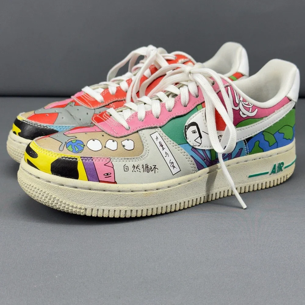Nike Air Force 1 Flyleather Ruohan Wang Limited Edition CZ3990-900 Kids Size 4.5